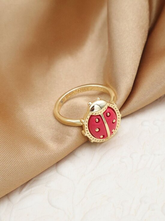 Kendra Scott Jewelry - Kendra Scott Ladybug Gold Band Ring Size 7